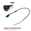 1pcs 60cm 5 Pin Analog BNC Video Cable Power Lead Wire F Video DC Jack Female Cord for Analog CCTV Camera Board. 