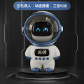 New bluetooth smart AI interactive audio clock alarm clock creative atmosphere night light computer speaker gift factory. 