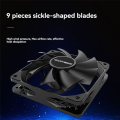 12cm Chassis Fan PWM Control 1800rpm Silent Computer Case CPU Cooler Heatsink 12cm Cooling Fan. 