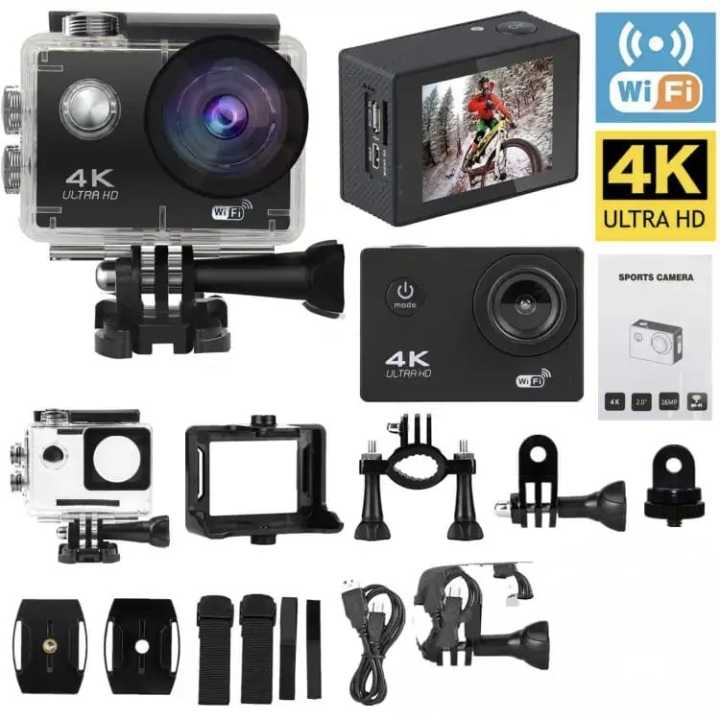 Ultra HD Action Camera 12MP 2" LCD 30M Waterproof 170D Helmet Bicycle Video Camera Outdoor Sport Camera pc