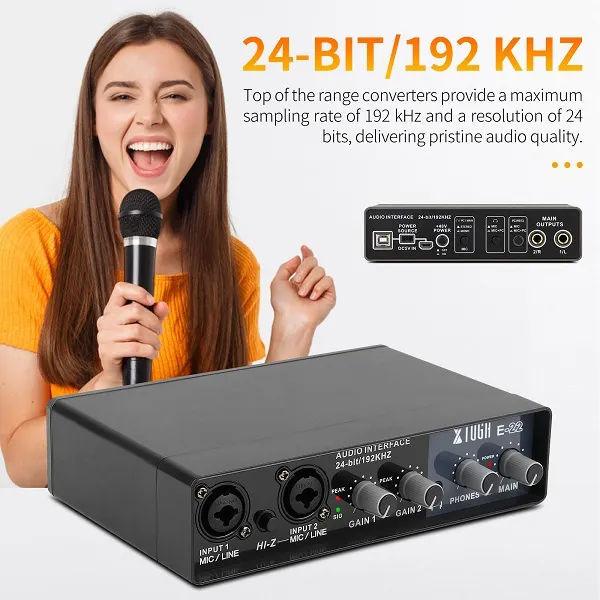 X%20TUGA%20E22%20HIGH-FIDELITY%20Audio%20Interface%20Professional%20Sound%20Card%2024-bit/192KHZ%20-%20Image%207