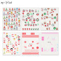 Myyeah 3D Christmas Nail Art Sticker Embossed Cute Santa Snowflake Cat Nail Decals Xmas Nail Decal Slider DIY Manicure Decoration. 