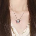 Trendy luxury fashionable butterfly necklace for women.