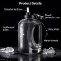 Half Gallon Water Bottle, 1.8L/2.8 L Large Water Bottle with Straw and Portable Handle Strap, Gym Water Bottle for Sports Water Bottles. 