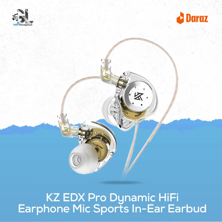 KZ EDX Pro Dynamic HiFi Earphone Mic Sports In-Ear Earbud