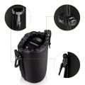 【3C VictoryEagle】Waterproof Lens Bag Drawstring Bag Compatible For Sony Nikon Dslr Camera Lens Barrel Sleeve With Hook. 