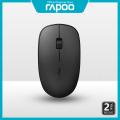 Rapoo M200 Silent Click Multi-mode Wireless Mouse Switch between Bluetooth 3.0, 4.0 and 2.4G 1300DPI tracking engine Up to 9 months battery life.