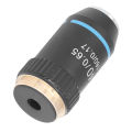40X High Magnification Lens, 40/0.65 Corrosion Resistant Microscope Objective Protective High Refractive Index with Storage Box for Biological Microscopes.