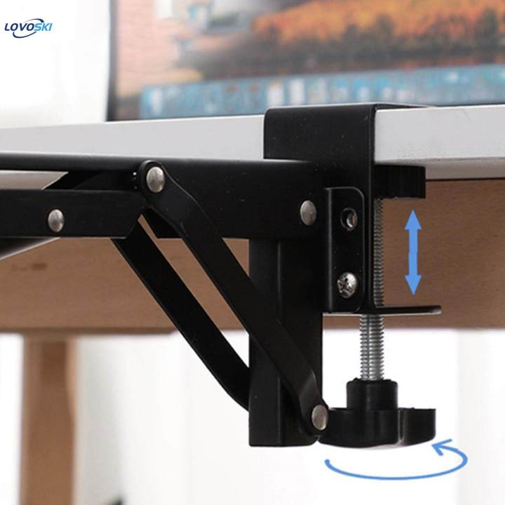 Folding%20Keyboard%20Drawer%20Tray%200.5-7.5cm%20Adjustable%20Height%20Easy%20Install%20Steady%20-%20Image%209