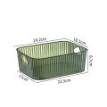 Transparent thickened storage basket home daily cosmetics storage basket seasoning box storage frame desktop sundries storage rack.