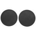 Silicone Black Drink Coasters Set of 24 Non-Slip Round Soft Sleek and Durable Easy to Clean Black.