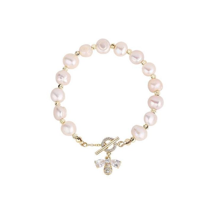 2021%20Elegant%20Baroque%20Pearl%20String%20Bracelet%20For%20Woman%20Luxury%20Zircon%20Bee%20Pendant%20Bracelet%20Fashion%20Girl's%20Sweet%20Jewelry%20-%20Image%206