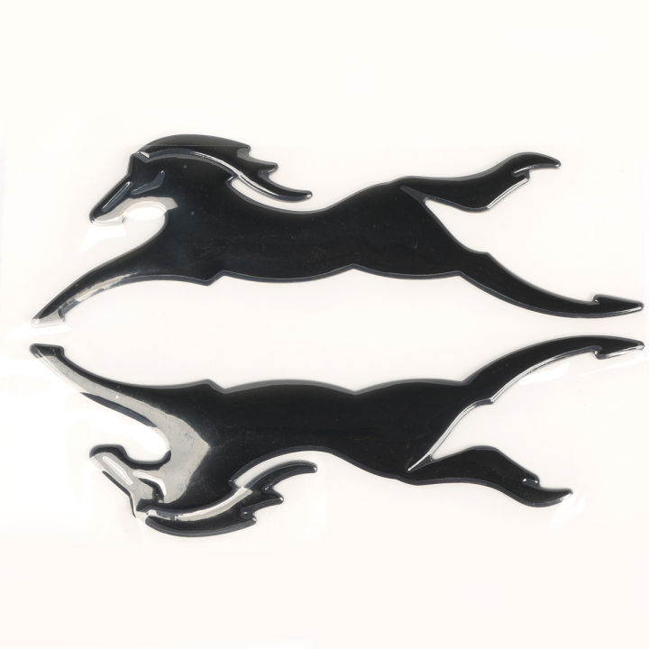 2pcs Apache Horse Bike Logo Model Emblem 3D Chrome Sticker for TVS Apache (Both Side of Petrol Tank)