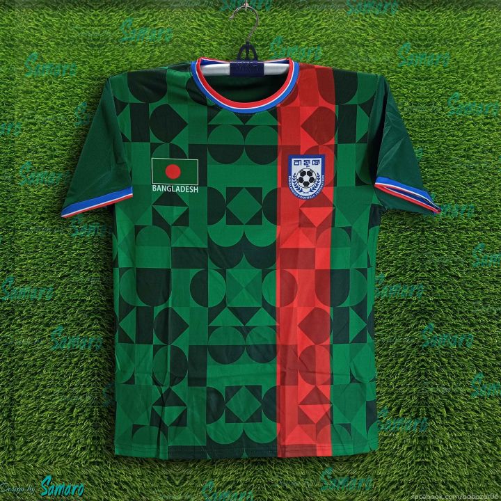 B-d Short Sleeve Football Jersey For Men - T Shirt For Men - Banglades Fan Jersey 2026-27