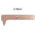 80mm 100mm measuring instrument mm inch double scale vernier caliper ruler copper copper ruler-80mm double.