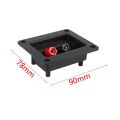 BRADOO- 1 Pcs 90X78Mm Square Binding Post Type Speaker Box & 24 Pcs Adjustable 3.5 - 13Mm Cable Gland Joints.