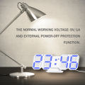 3D Led Digital Clock Electronic Table Clock Alarm Clock Wall Glowing Hanging Clocks - Clock. 