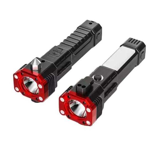 Super Bright Rechargeable Hammer LED Handheld Flashlight Portable ...
