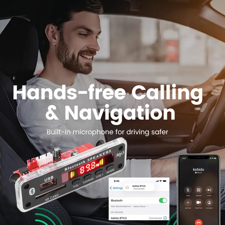 50W%2040W%20Amplifier%20MP3%20Decoder%20Board%2012V%20Bluetooth%205.0%20Car%20Player%2025W%2020W%20USB%20Recording%20Module%20FM%20AUX%20Radio%20For%20Speaker%20Handsfree%20-%20Image%204