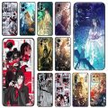 Matte Phone Case For Xiaomi 13 Lite 12c 12t 12x 12s Redmi Note 12 Pro A1 A2 Plus CC9 MDZS Anime Black Soft Cover. 