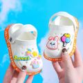 Summer Kids Sandals Children Hole Shoes Slippers Soft Anti-Skid Cartoon DIY Design Hole Baby Shoes Sandy Beach For Boys Girls. 