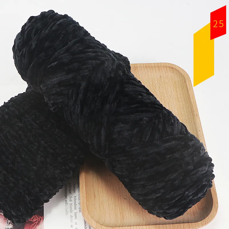 thumbnail image 2 of HARFINGTON Velvet Chenille Yarn 4-Pack - Soft Fluffy Yarn For Knitting & Crochet 2 of 12