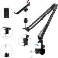 Overhead Video Stand ( Tab Holder & Phone Holder - ট্যাব হোল্ডার এবং ফোন হোল্ডার ) Articulating Arm Phone / Tab Mount Table Top Chroma Lives Scissor Boom Arm Articulating Phone Stand Tablet Tab Holder for Streaming Phone Baking Crafting. 