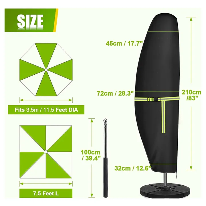 1%20Set%20420D%20Waterproof%20Outdoor%20Umbrella%20Cover%20Outdoor%20Parasol%20Cover%20Fits%20for%20Cantilever%20Offset%20Umbrella%20210%20X%2045%20X%2072/32%20cm%20-%20Image%208