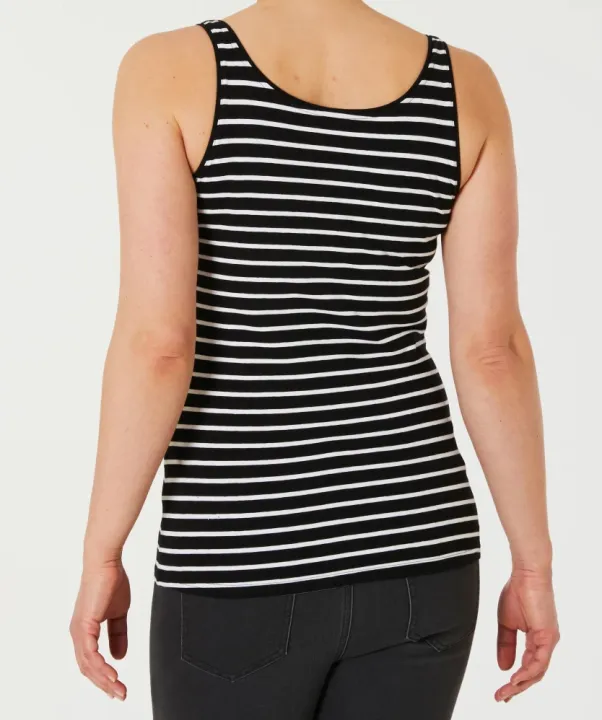 Women's%20Cotton%20Stretch%20Round%20Neck%20Striped%20Tank%20Top%20From%20Levin%20-%20Image%205