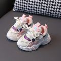 Children TPR Casual Chunky Sneakers Boys Mesh Breathable Sport Shoes Girls Non-slip Running Shoes Kids Tennis 3-6 Years trainers. 