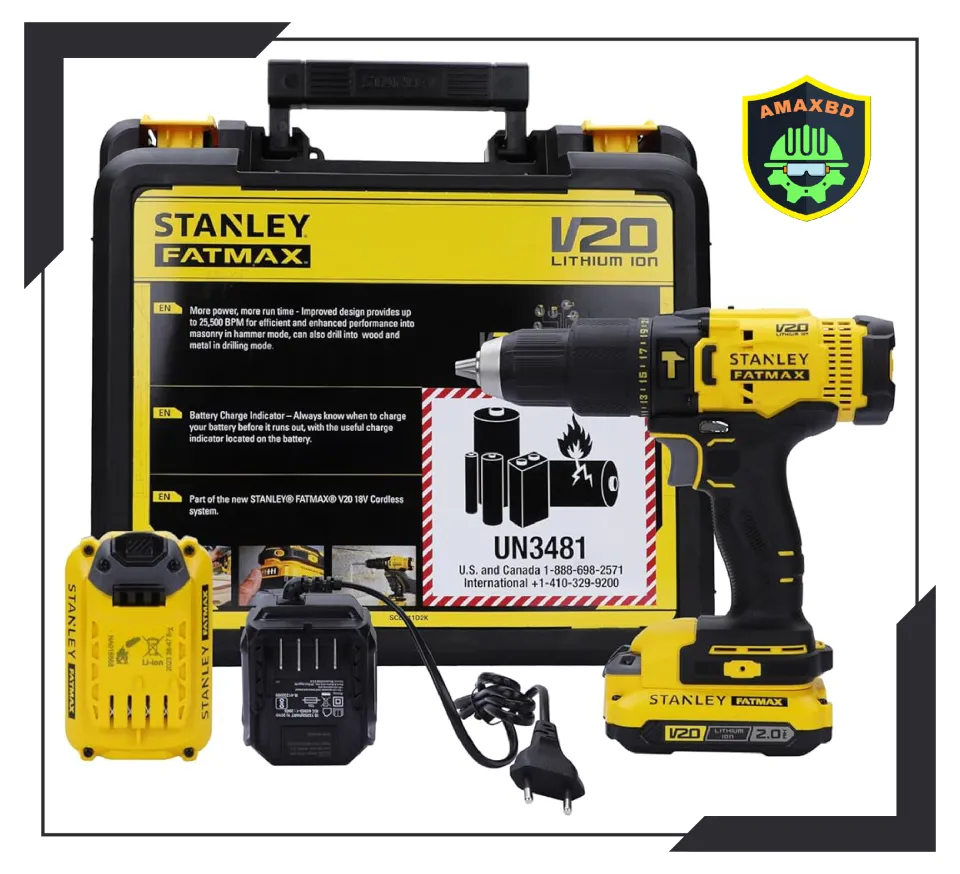 18v Stanley Fatmax Sds Drill Review STANLEY FATMAX SCD700D2K-B1
