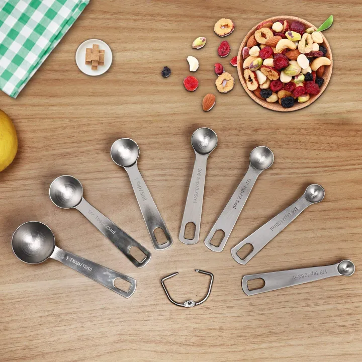 Stainless%20Steel%20Measuring%20Spoons%20Set%20of%207%20Stackable%20Measure%20Spoon%20for%20Dry%20and%20Liquid%20Ingredients%20Etched%20Marked%20Baking%20Cooking%20Spoon%20with%20Detachable%20Ring%20Holder%20-%20silver%20-%20Image%209