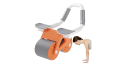 Adjustable Dual Wheel Ab Roller with Non-Slip Mat for Core Strength Training, Home Gym, Yoga, Pilates, Fitness Equipment.