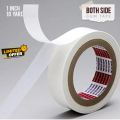 Both Sided Gum Tape - 1 inch - 10 Yards-White. 
