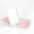 1 Pc Portable Mini Makeup Mirror - Pocket Mirror for Girls Mini Portable Folding Makeup Fashion Cute Mirror for Female Gift/ Plastic Folding Make up Round Pocket Mirror with Comb (Random Style). 