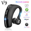 【FUPANG】V9 Bluetooth-compatible earphone, hands-free headset, control headphone with microphone high quality stereo audio. 