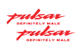 Pulsar logo 2 Sticker for bike. 
