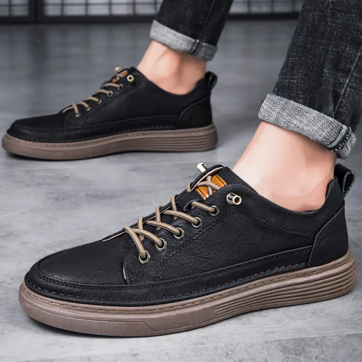 Italian%20Casual%20Shoes%20Men's%20Lace%20Up%20Oxford%20Shoes%20Genuine%20Leather%20Thick%20Bottom%20Outdoor%20Walking%20Shoes%20Black%20Office%20Men%20Dress%20Shoes%20KEEMEEUYZO%20-%20Image%202