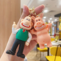 Kawaii Sheep Shaun Keychain Cartoon Figure Bitzer Naughty Pig Animation Action Toys Pvc Car Keyring Backpack Pendant Kids Gift. 