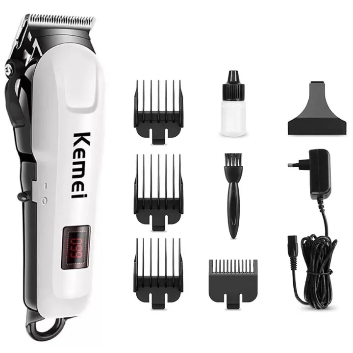 Kemei%20KM-809A%20Hair%20Clipper%20and%20Beard%20Trimmer-white%20and%20Black%20-%20Trimmer%20For%20Men%20-%20Image%203