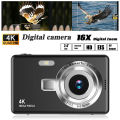 4K HD 1080P Digital Camera 16x Digital Zoom Rechargeable Camera 2.4-inch IPS Screen Timer Photo Entry Camera. 