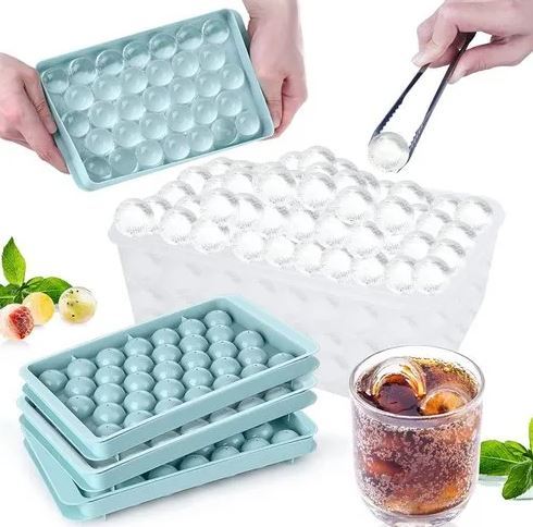 Ice cube mold 33 Grid Reusable Round Ball Ice Cube Maker DIY Ice Cream Accessories for Homemade Ice Cream Making