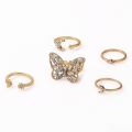 Women's/Girls' 5-Piece/Set Exquisite Crystal Moon Butterfly Ring Set - New Unisex Vintage Jewelry - 309131500. 