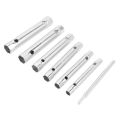 6PC 8-19mm Metric Tubular Box Wrench Set Tube Bar Spark-Plug. 
