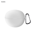 Liquid Silicone Earphone Case Solid Color Cover Headphone Shell Shockproof Skin For Huawei freeClip with hook.
