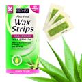 International UK product Skin care Aloe Vera Wax Strips Hair Remover Legs & Body used for male/ female - 36 pcs.
