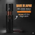 Sonford High Power Super Bright Rechargeable Flashlight | Handheld LED Torch Light with 40,000 Battery | Zoomable with 4 Light Modes | Long Runtime Torch with Holster for Camping, Emergency, Outdoor, and Home Use. 