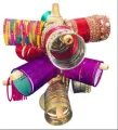 Wooden bracelet holder Bangle Organizer for Women 3 step bangle Bracelet Display Stand Holder with golden border. চুড়ির আলনা.