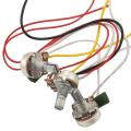 NXFDSIOZ 2X ST Electric Guitar Pickup Wiring Harness Prewired 5-Way Switch 2T1V Control SSH Pickup for Black. 