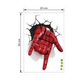 Hulk Iron Hand Mask Spider-man Wall Stickers Broken Wall Poster Wall Art Car Decal Kids Room Decor Boys Favors.